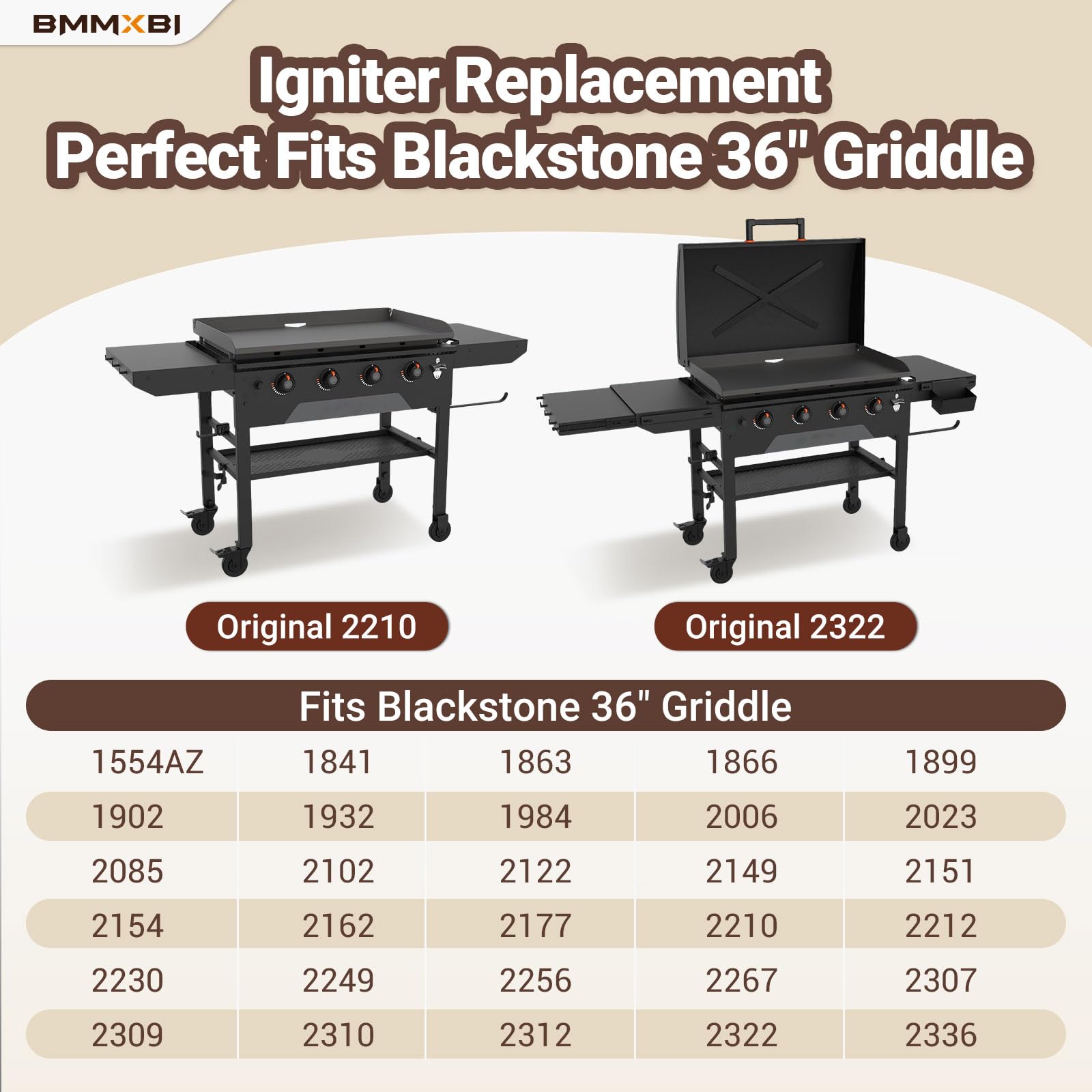 BMMXBI ceramic ignition pins ready for precise replacement on your grill.