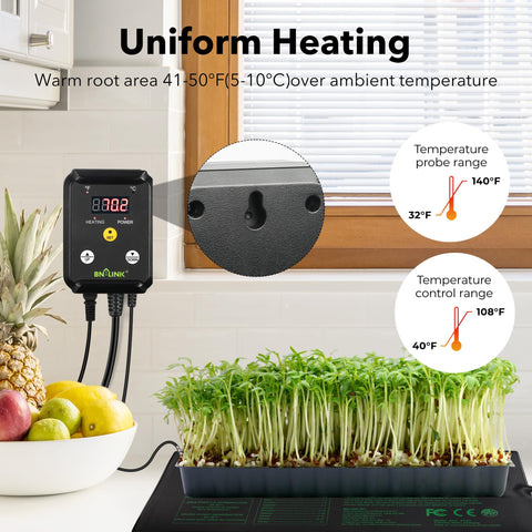 BN-LINK controller with hanging tab and bright display for easy placement