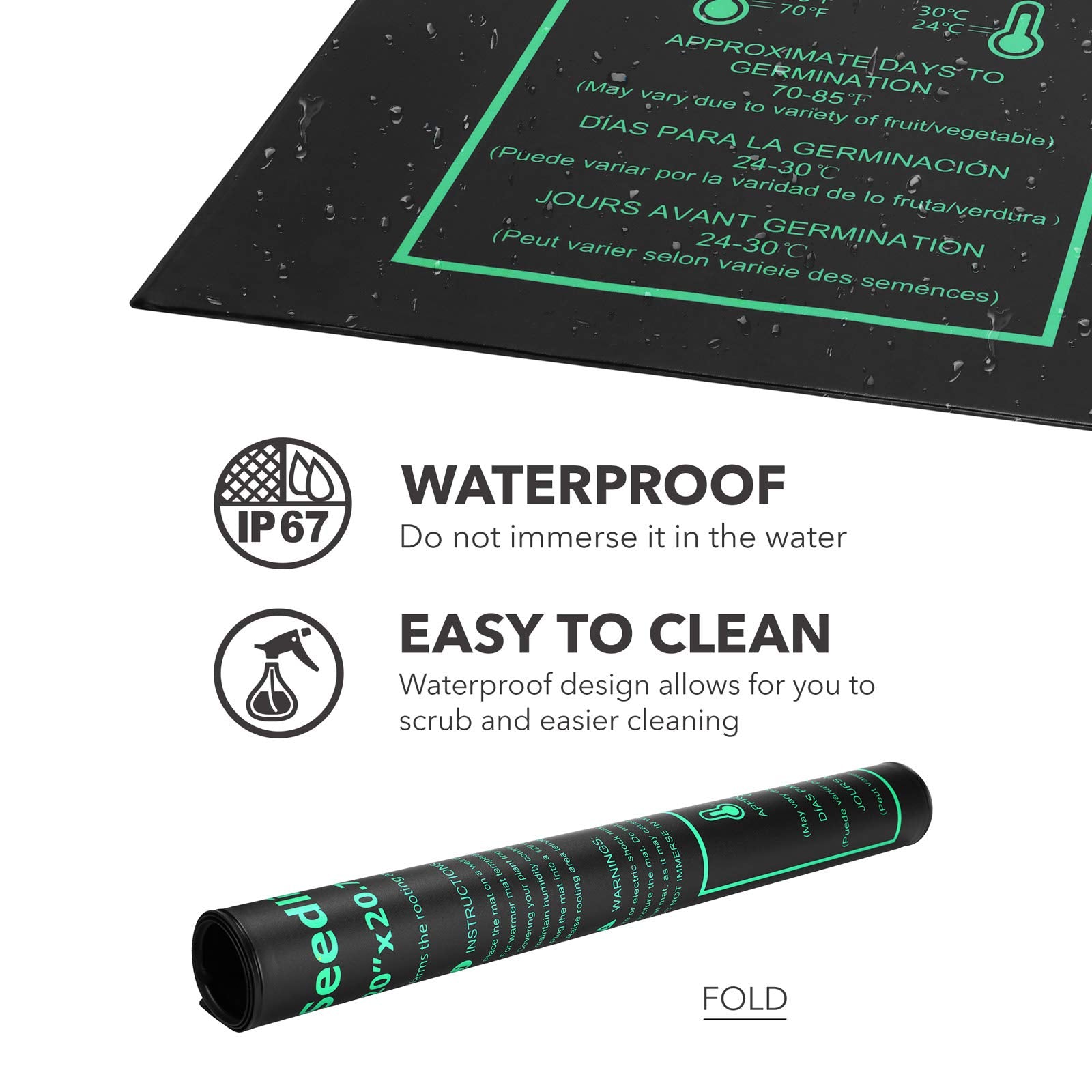 BN-LINK durable seed-starting mat supports soil weight during propagation