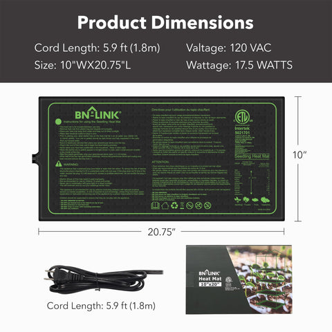 BN-LINK IP67 waterproof pad resists splashes and cleans easily.