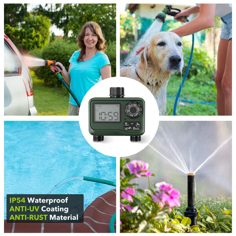 BN-LINK sprinkler timer battery powered for cordless, versatile installation.