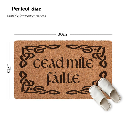 Bnwepo Scottish Coir Doormat beef-tendon backing demonstrates slip-resistant safety.
