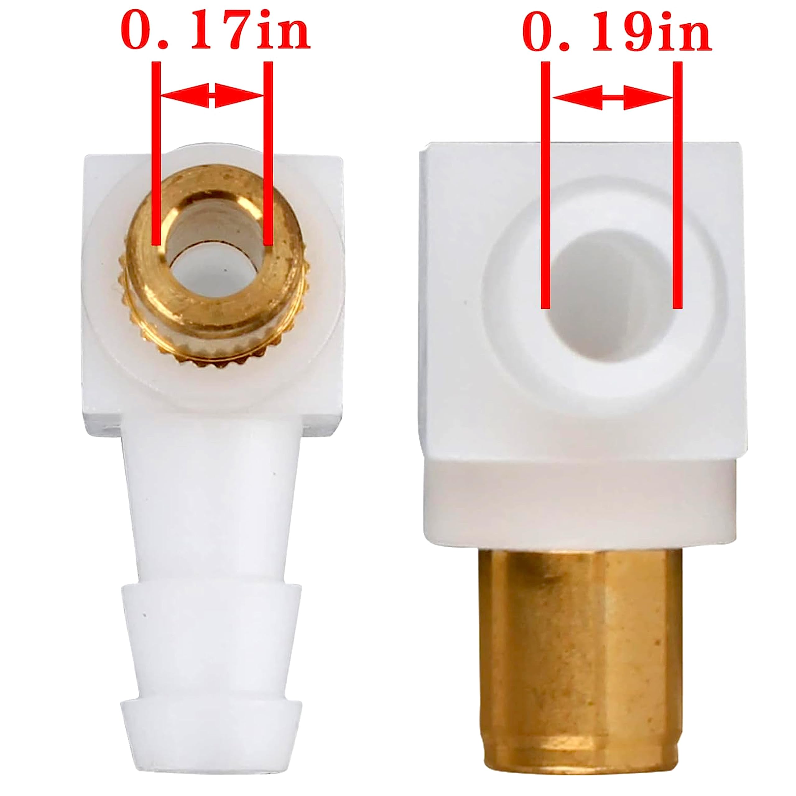 BOAISDHY 1-4 inch fuel hose connector for common lawn equipment hoses