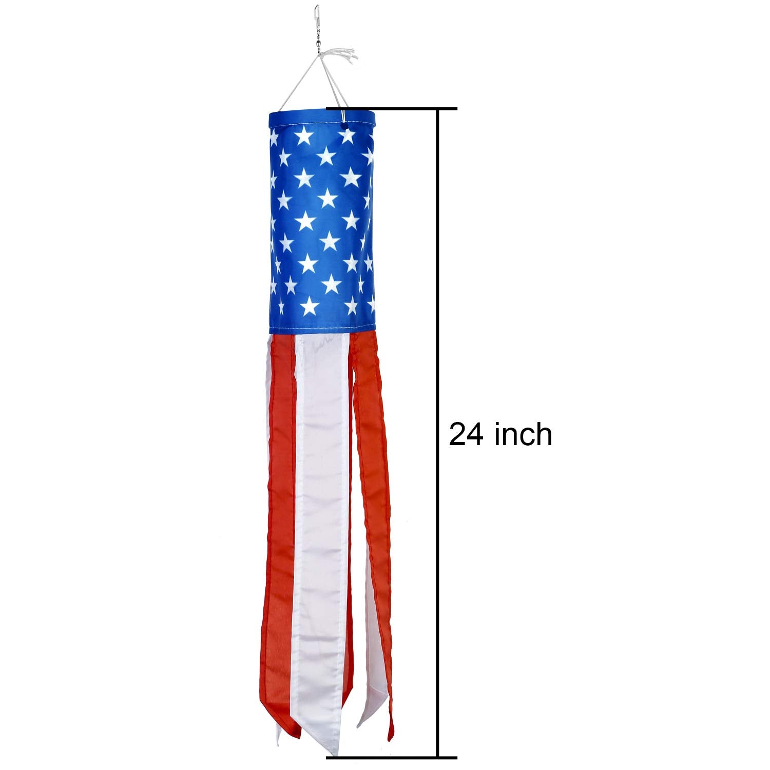Boao 2-pack windsock 24in closeup stitching highlight durability