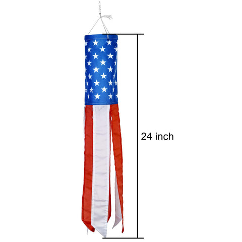 Boao 2-pack windsock 24in closeup stitching highlight durability