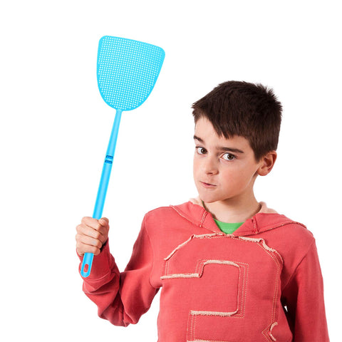 Boao assorted color fly swatter set helps organize by space or activity.
