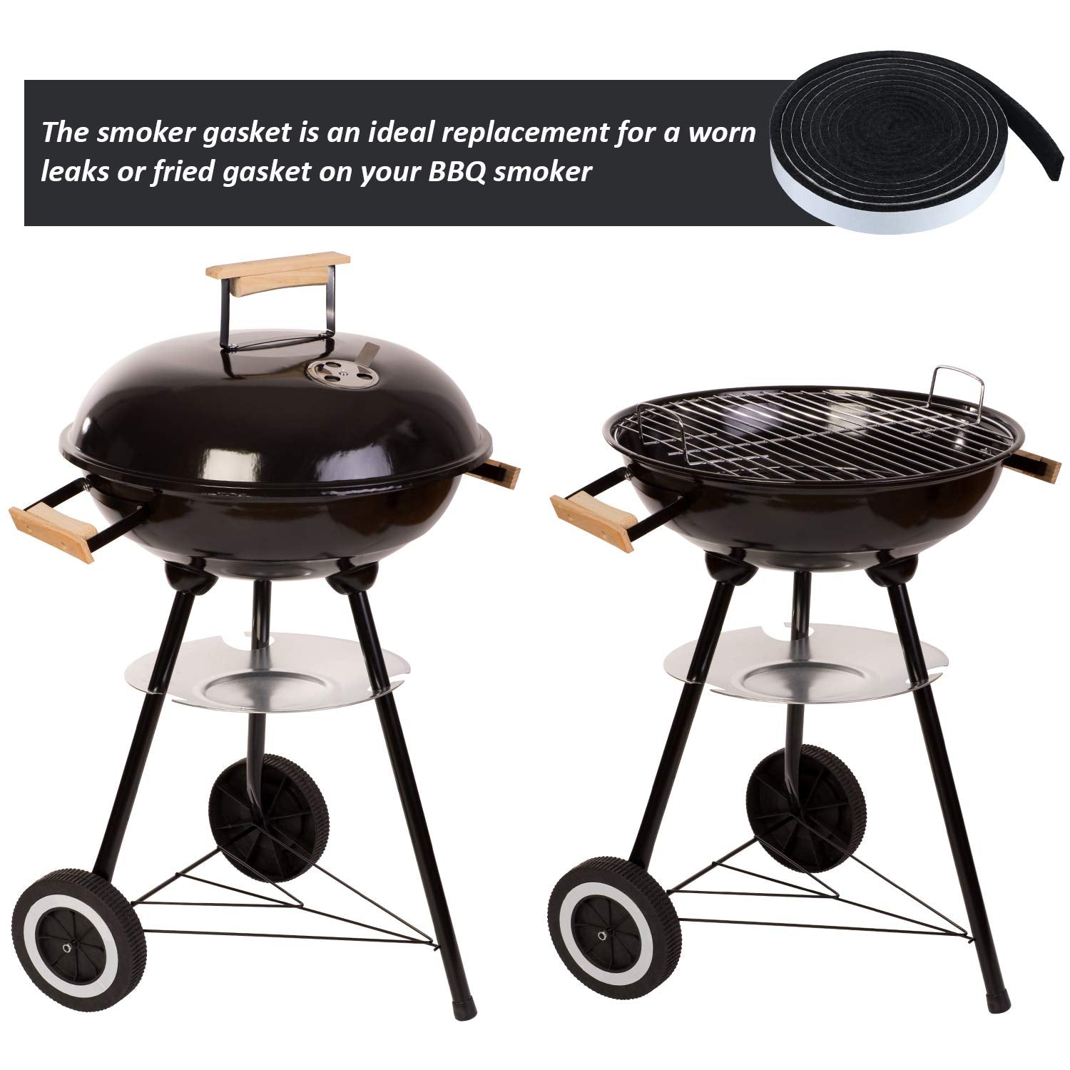 Boao black grill gasket keeps outdoor cooking consistent and efficient.