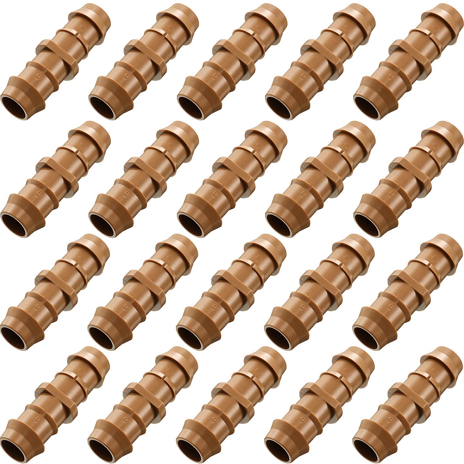 Boao drip fittings coupling 20-pack for secure irrigation connections