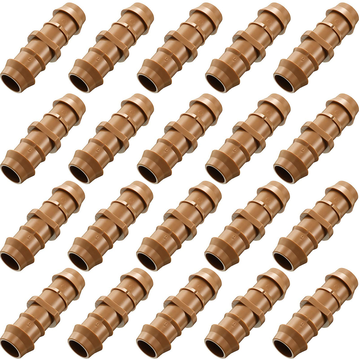 Boao drip fittings coupling 20-pack for secure irrigation connections