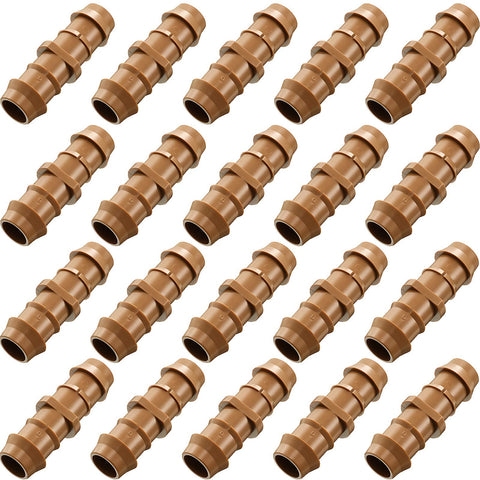 Boao drip fittings coupling 20-pack for secure irrigation connections