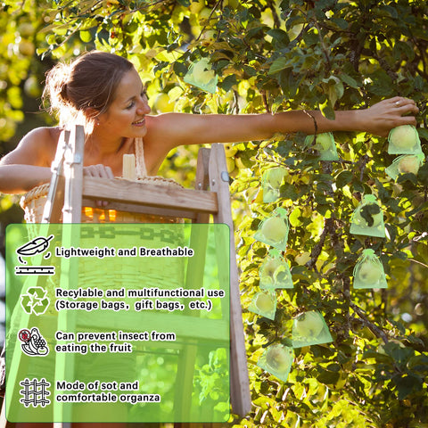 Boao mesh drawstring bags fix securely on fruit with air access