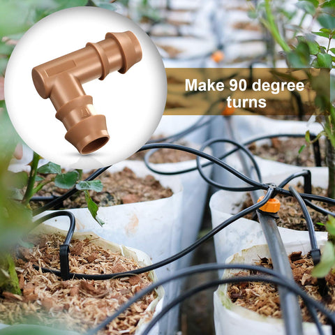 Boao 20-pack elbow connectors simplify tubing layouts for indoor and outdoor irrigation