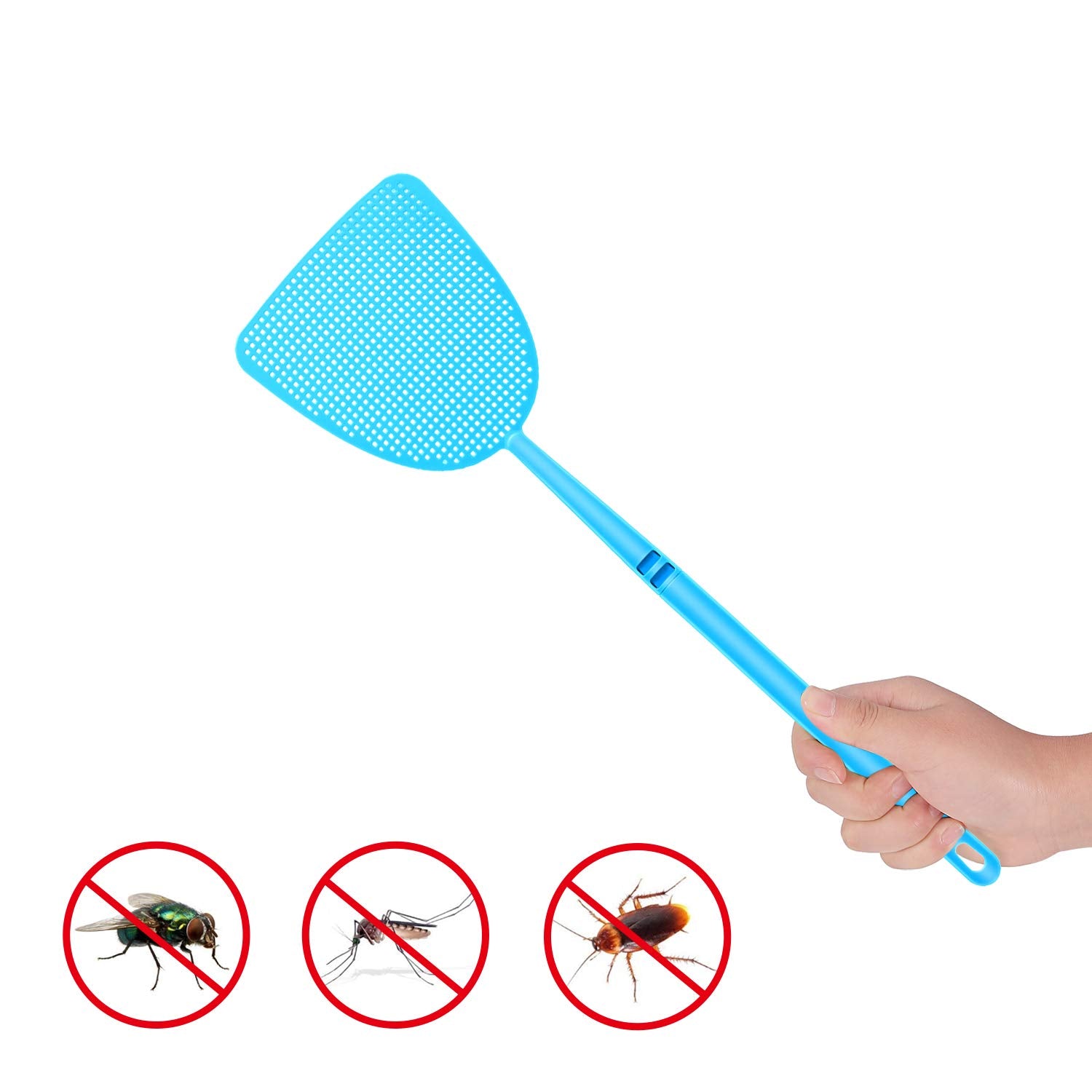 Boao lightweight fly swatter with a wide grid to cover more area.