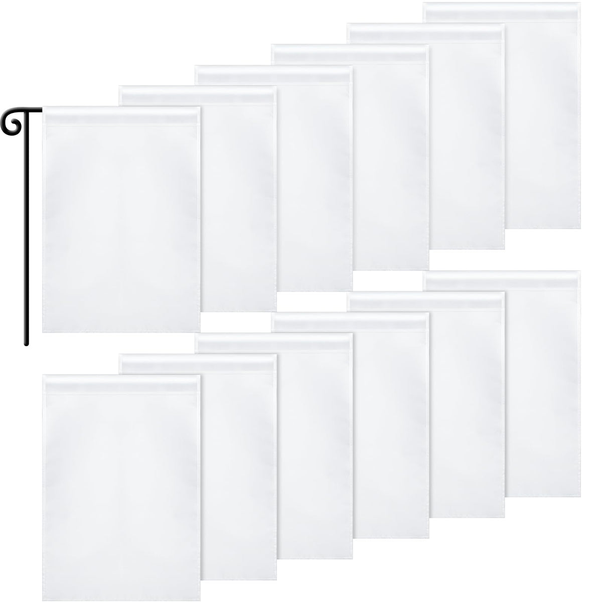 Boao sublimation garden flag 12x18 blank for personalized outdoor displays.