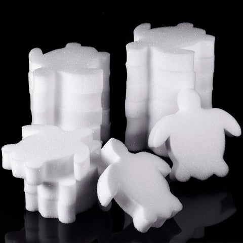 Boao turtle shaped oil absorbing sponge inside package for pool maintenance.