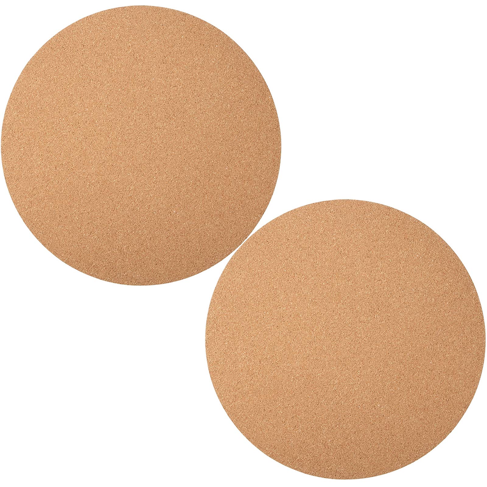 Boao two-pack 12-inch cork mats absorb moisture and protect surfaces