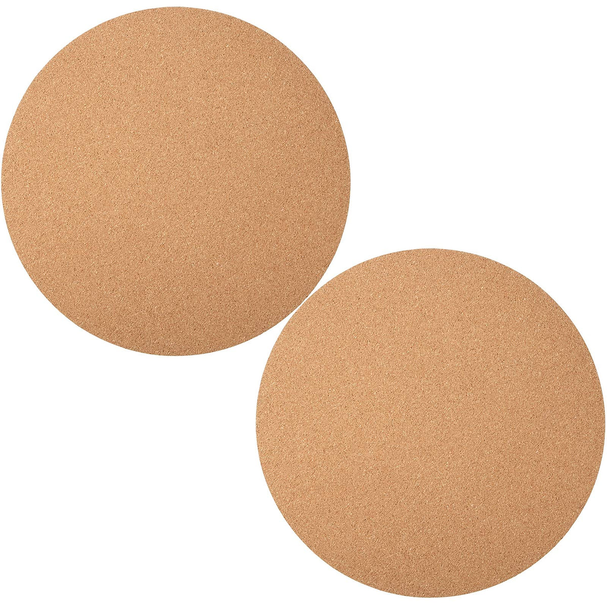 Boao two-pack 12-inch cork mats absorb moisture and protect surfaces