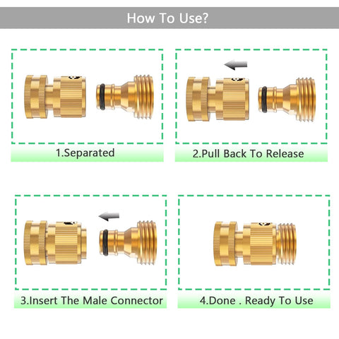 BoArt rubber washers ensure tight, no-leak seals during quick connections.