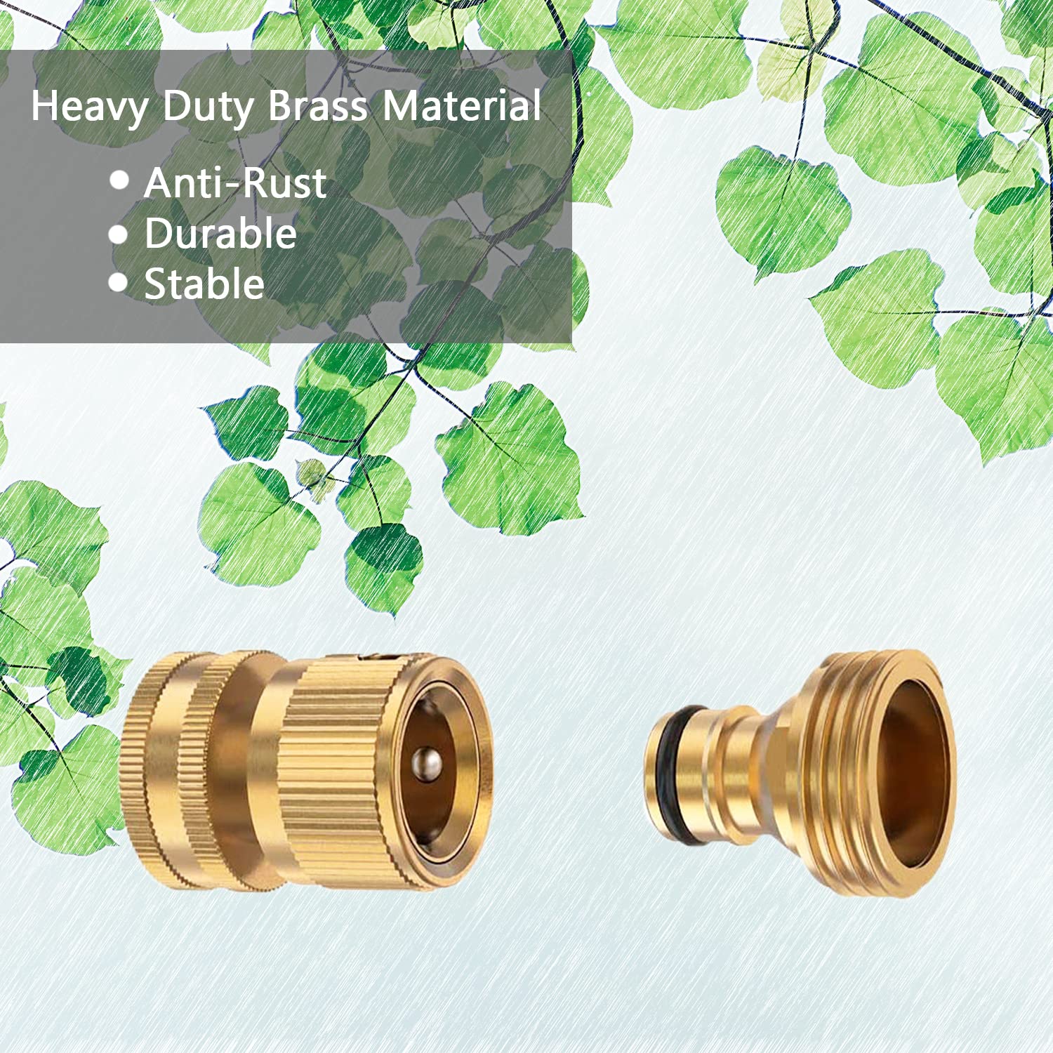 BoArt six-piece connector set provides a complete kit for multiple hoses.