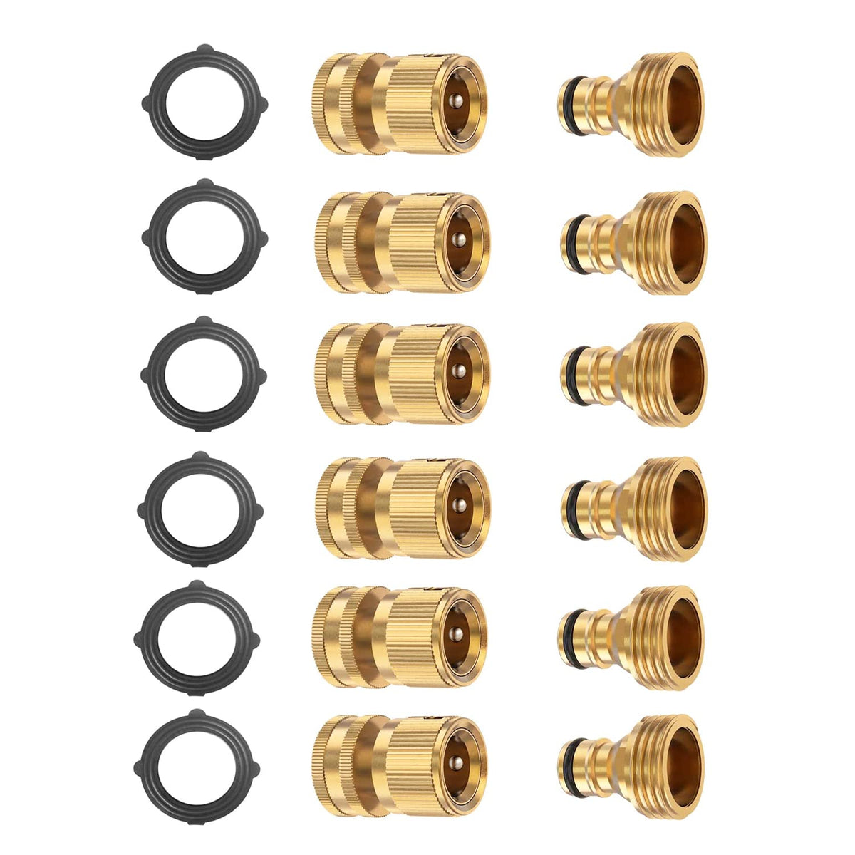 BoArt solid brass quick connectors for durable, rust-resistant hose fittings.