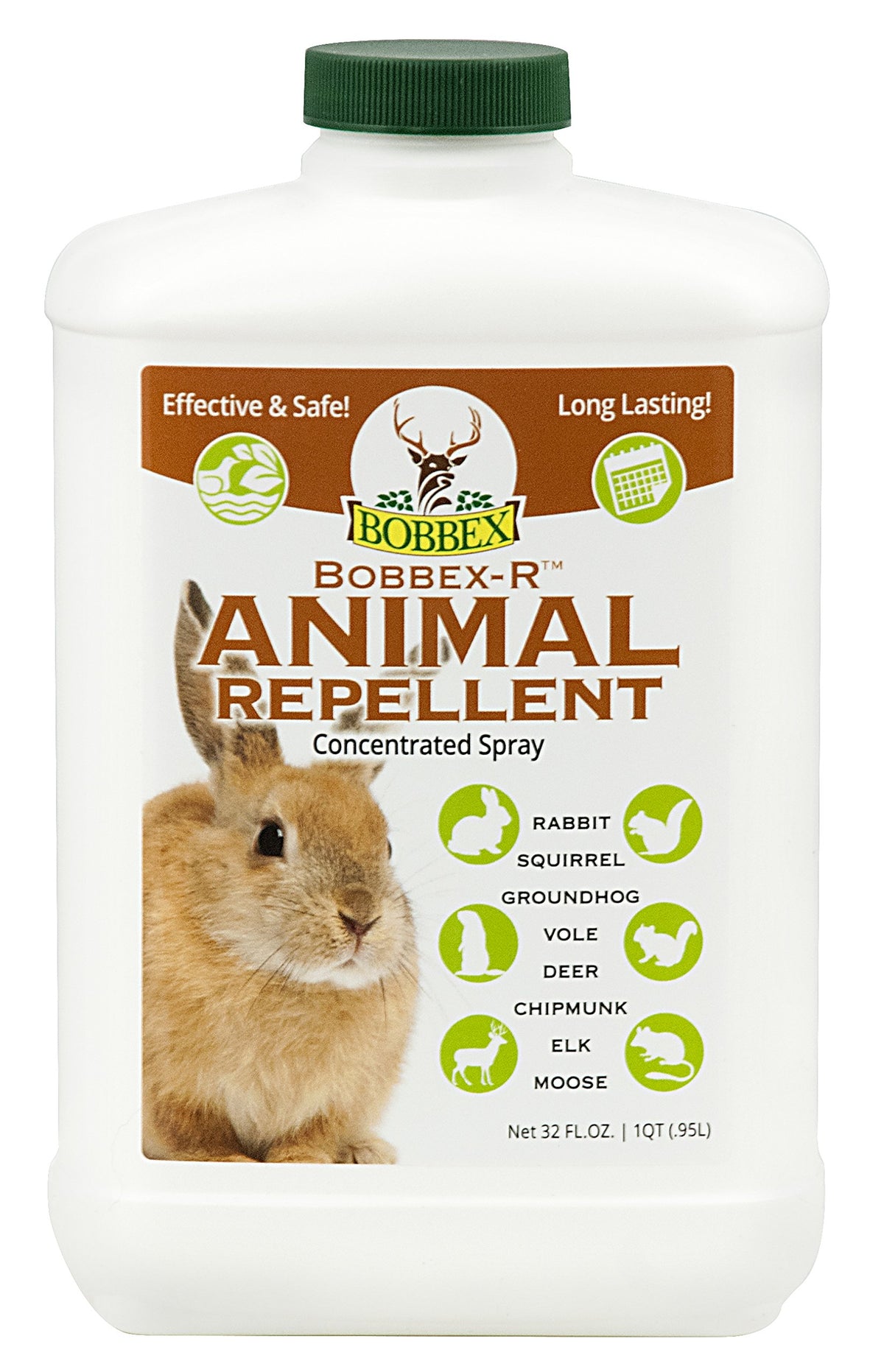 Bobbex concentrated animal repellent bottle ready for garden protection.