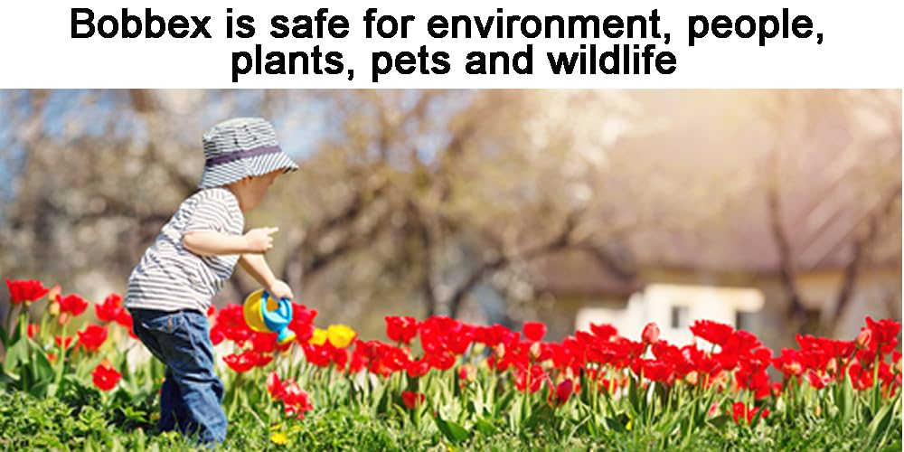 Bobbex garden protection in action against nibbling pests.