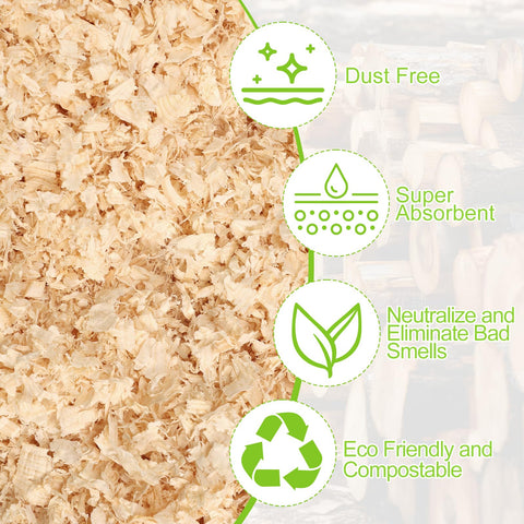 Soft, fluffy nesting bedding from BobbleT cushions nesting boxes and protects eggs.