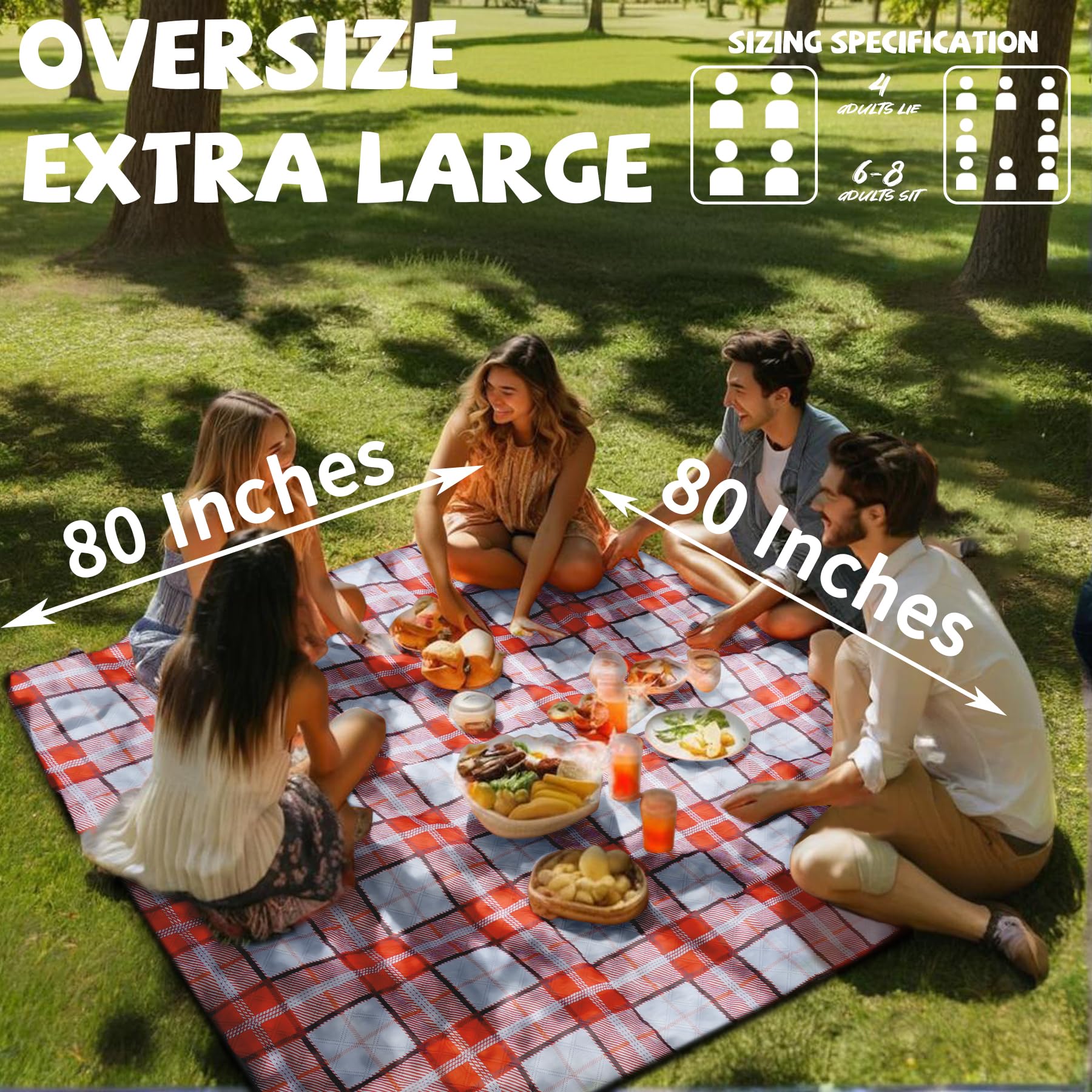 Bobo GrillKing waterproof and sandproof blanket withstands moisture and beach days.