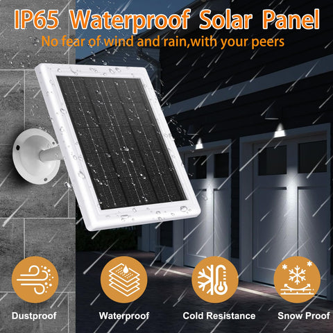 BOBUY Ring solar charger 16ft cable provides versatile panel placement.