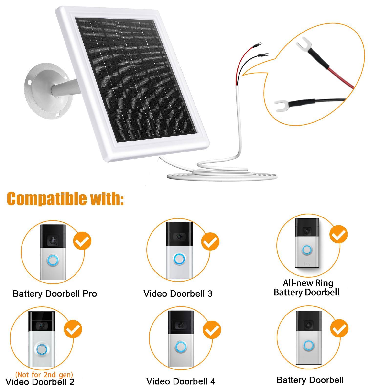BOBUY Ring solar charger 360-degree mount enables flexible positioning for optimal sun exposure.