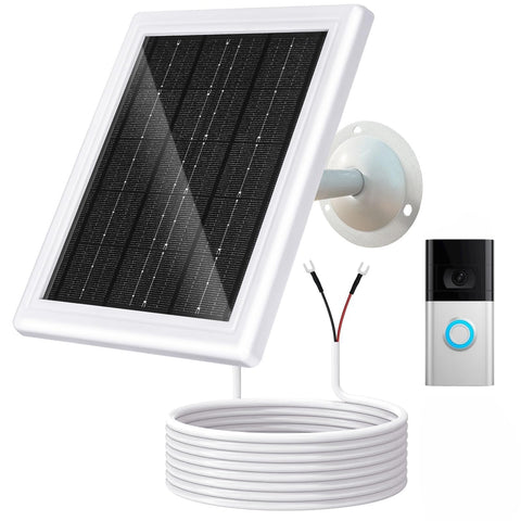 BOBUY Ring solar charger 5W panel close-up for continuous camera power.