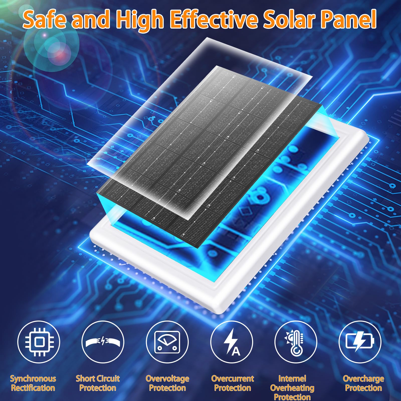 BOBUY Ring solar charger aluminum bracket shown outdoors for rust resistance and durability.