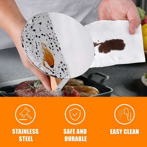 bodkar 6-inch non-stick surface ready for rapid cooking and uniform patties