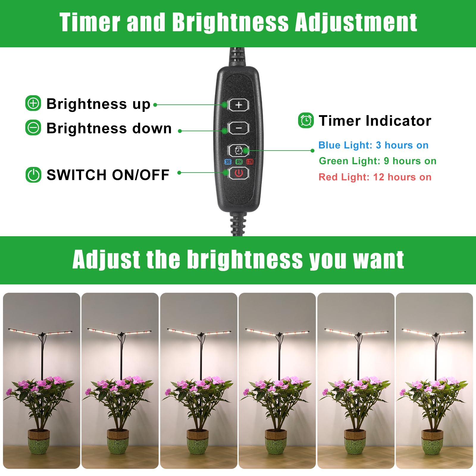 bodkar 6000K white and red LEDs emitting bright sun-like spectrum up close