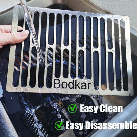 Bodkar Charcoal Grill five-piece build enables easy cleaning