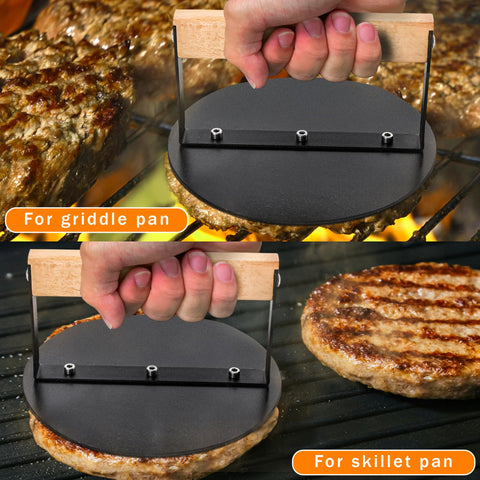 bodkar Smash Burger Press panini press for evenly pressed sandwiches