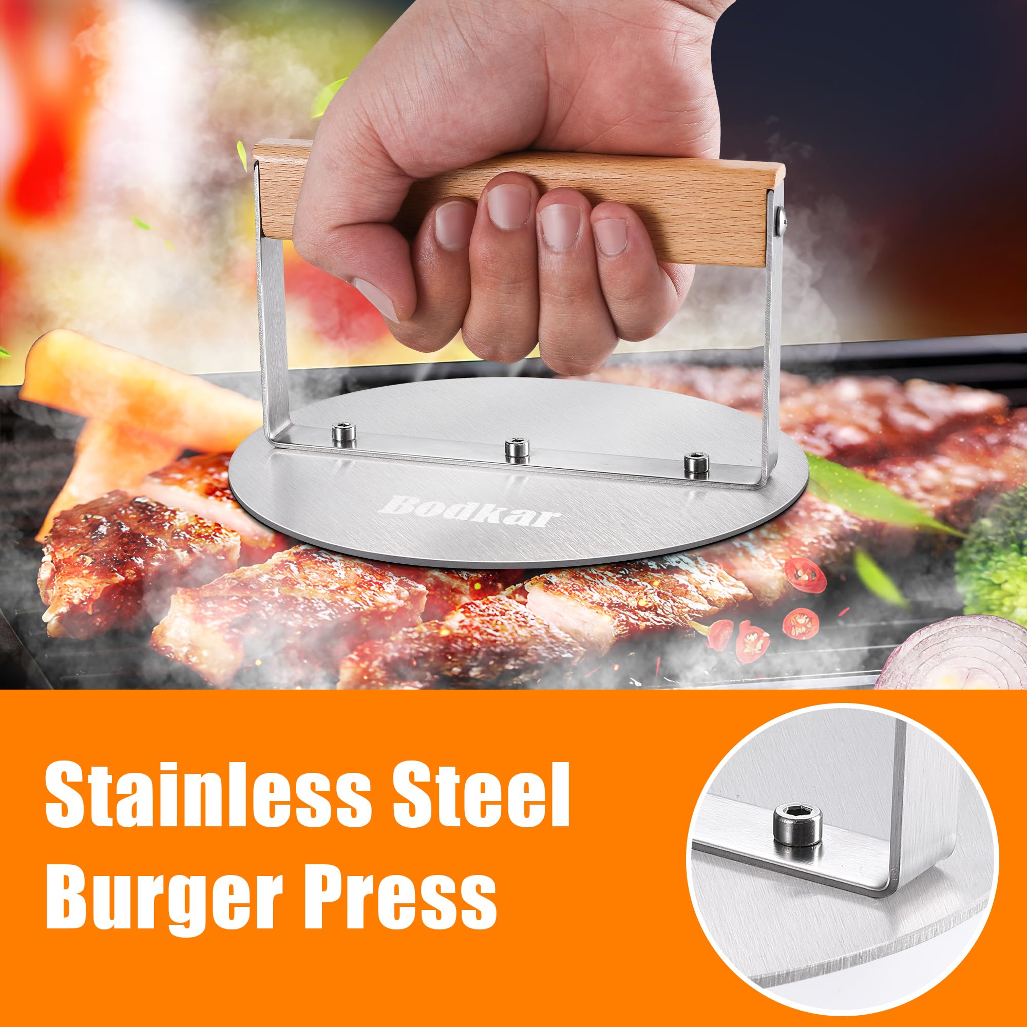 bodkar wood-handle close-up highlighting heat-resistant grip for safe smashing