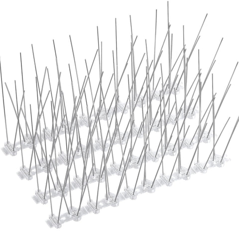 Boenoea Bird Spikes on fence installation deter birds while blending with outdoor decor