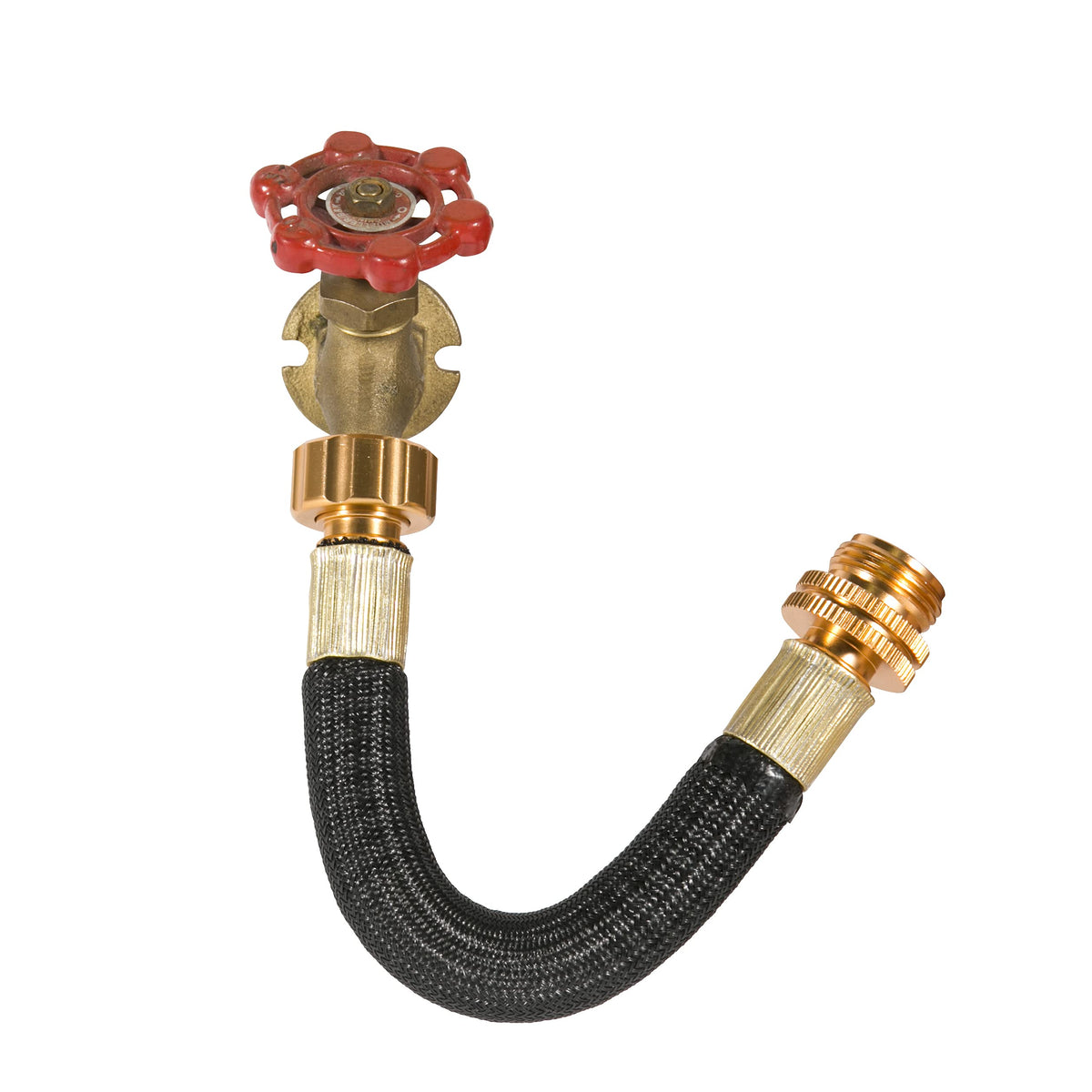 Boersite hose extension with integrated spiral tube for quick faucet connection