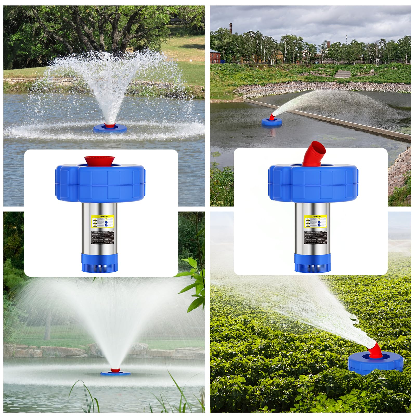 BOFEKTE 100-foot waterproof power cord simplifies placement around ponds
