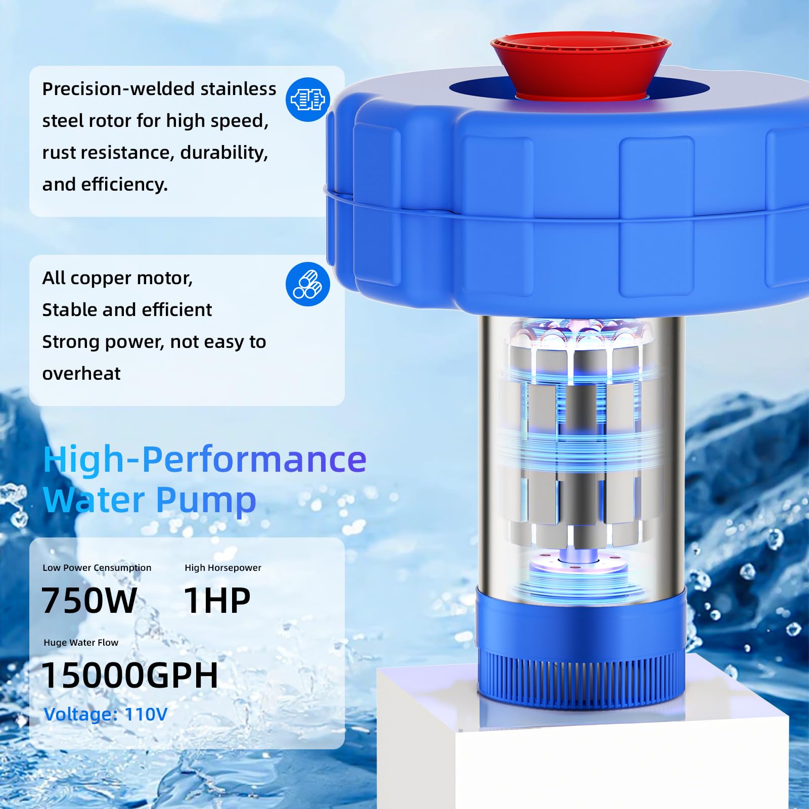 BOFEKTE floating aerator during operation delivering consistent water movement and oxygenation