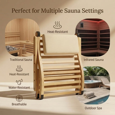 BOHÄY backrest folded for easy transport and storage