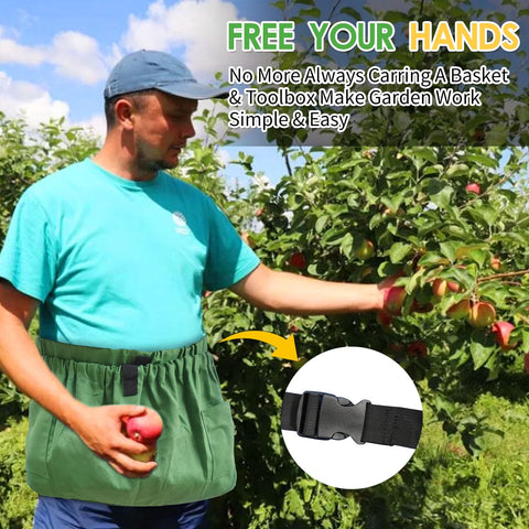 BOHEMIABY durable canvas garden apron withstands daily harvesting and yard tasks.