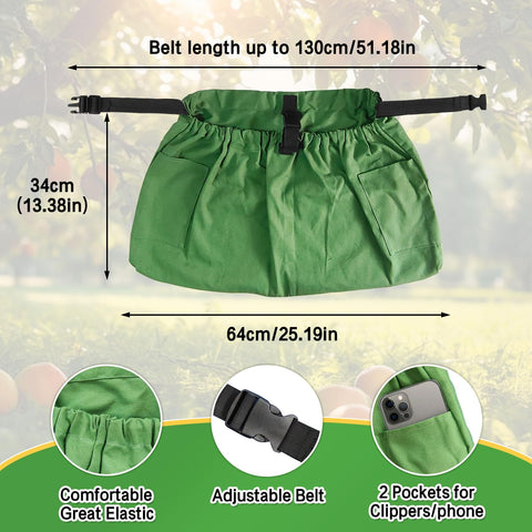 BOHEMIABY multi-pocket garden apron helps organize seeds and scissors for easy access.