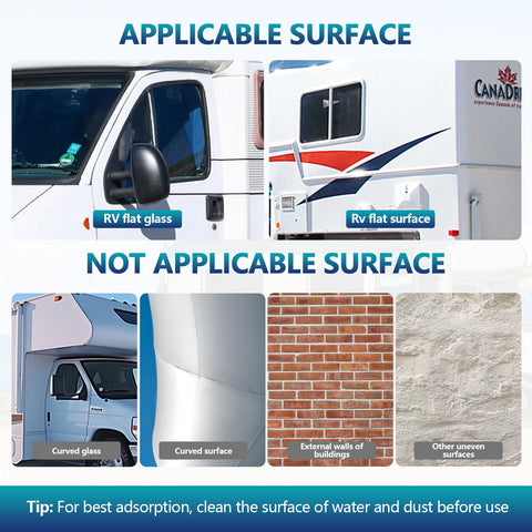 BOHMR universal compatibility fits most RVs, campers, trucks, and boats for versatile use