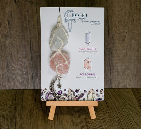 BOHO GARDEN handmade charm brings free-spirited style to car, home, or office.