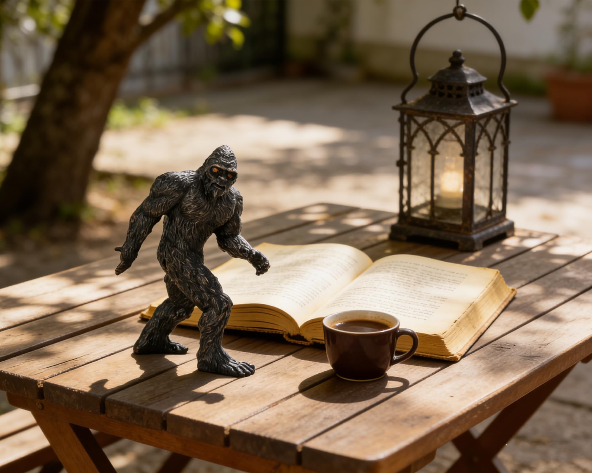 BOIHEGU Bigfoot cake-topper figurine brings whimsical charm to celebrations.