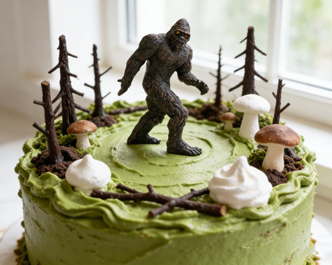 BOIHEGU Bigfoot hand-painted figurine highlights detailed fur and lifelike stance.