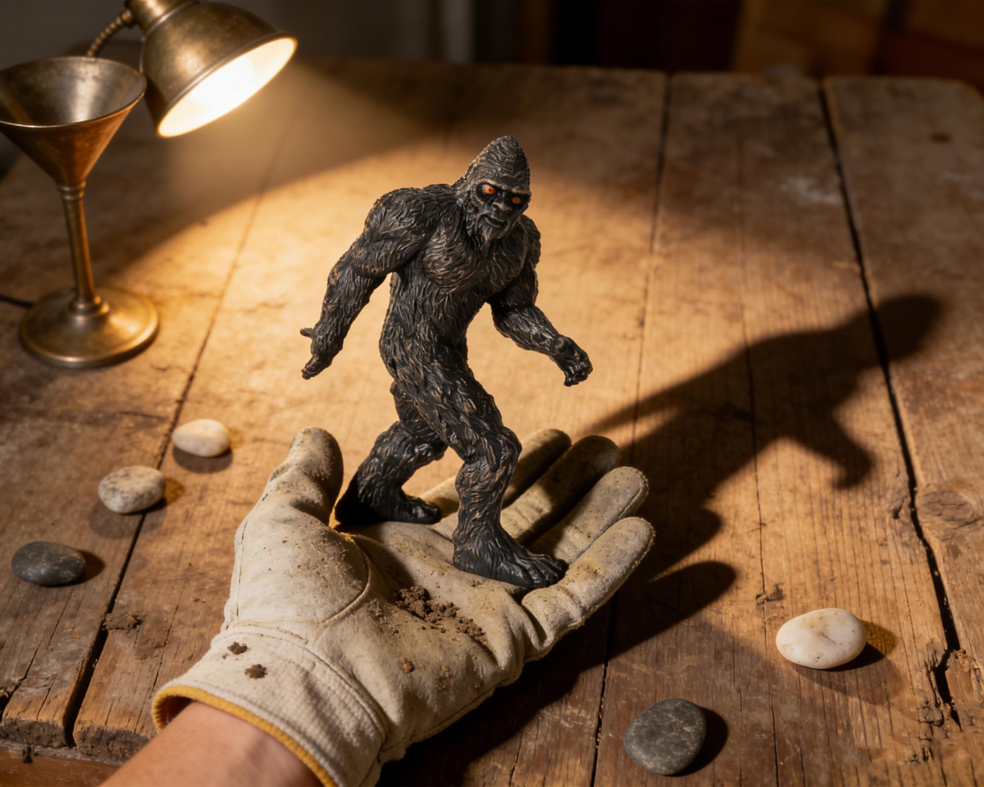 BOIHEGU Bigfoot Pacific Northwest folklore figurine evokes myth and cinema lore.