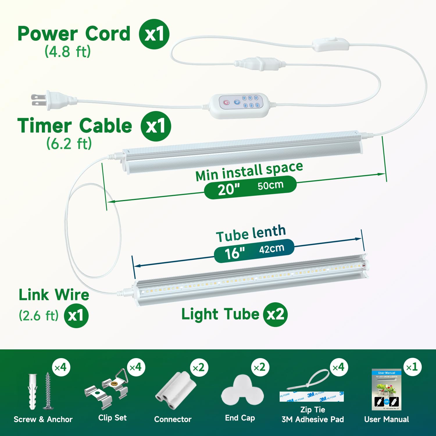 Bokeedo T5 grow light on-shelf setup for indoor plant racks.